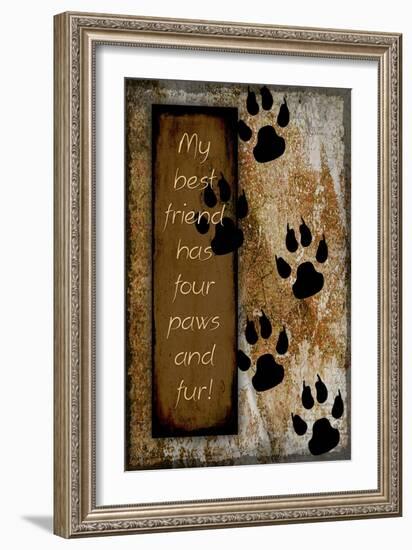 Your True Friend Has Four Paws-LightBoxJournal-Framed Giclee Print