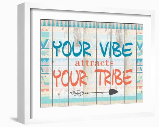 Your Vibe Your Tribe-Kimberly Allen-Framed Art Print