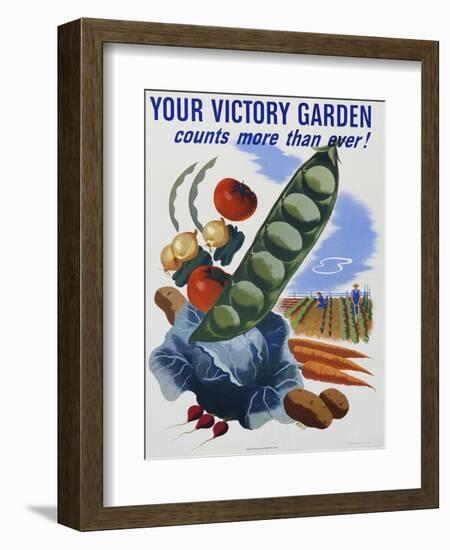Your Victory Garden Poster-null-Framed Giclee Print