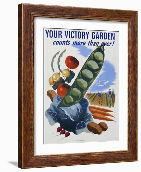 Your Victory Garden Poster-null-Framed Giclee Print