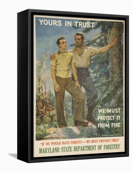 Yours in Trust Poster-James Montgomery Flagg-Framed Premier Image Canvas