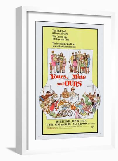 Yours, Mine and Ours, Henry Fonda, Lucille Ball, 1968-null-Framed Art Print