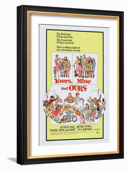 Yours, Mine and Ours, Henry Fonda, Lucille Ball, 1968-null-Framed Art Print