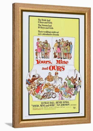 Yours, Mine and Ours, Henry Fonda, Lucille Ball, 1968-null-Framed Stretched Canvas