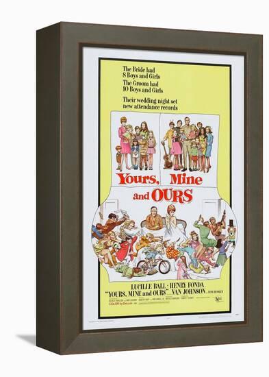 Yours, Mine and Ours, Henry Fonda, Lucille Ball, 1968-null-Framed Stretched Canvas