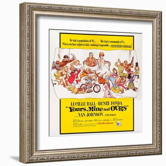 Yours, Mine and Ours-null-Framed Art Print