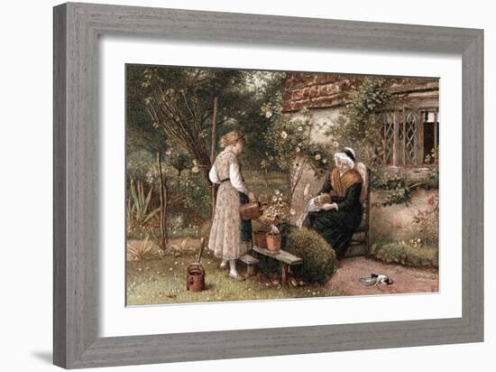 Youth and Age, 1866-Myles Birket Foster-Framed Giclee Print