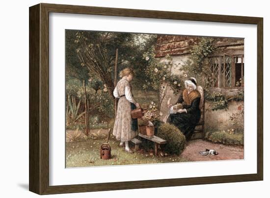 Youth and Age, 1866-Myles Birket Foster-Framed Giclee Print