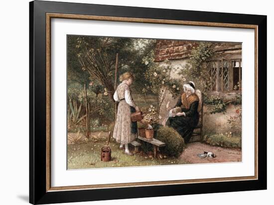 Youth and Age, 1866-Myles Birket Foster-Framed Giclee Print