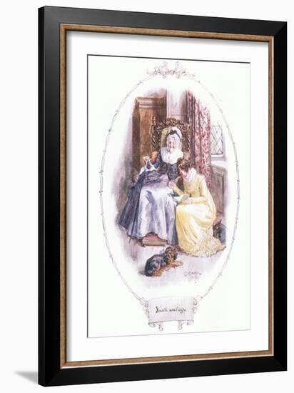 Youth and Age-Charles Edmund Brock-Framed Giclee Print
