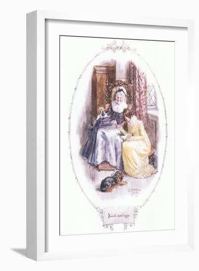 Youth and Age-Charles Edmund Brock-Framed Giclee Print