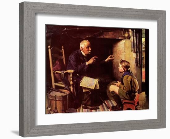 Youth and Old Age-Norman Rockwell-Framed Giclee Print