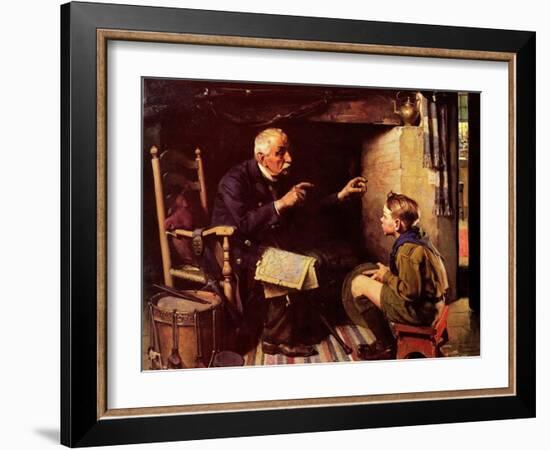 Youth and Old Age-Norman Rockwell-Framed Giclee Print