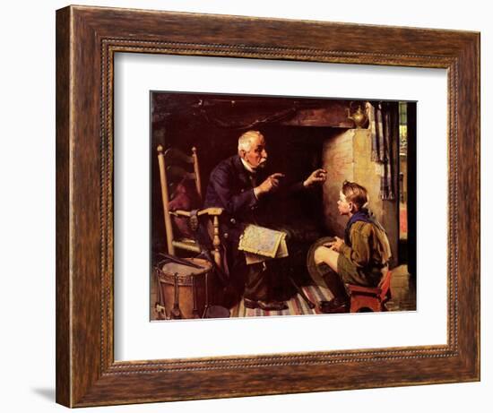 Youth and Old Age-Norman Rockwell-Framed Giclee Print