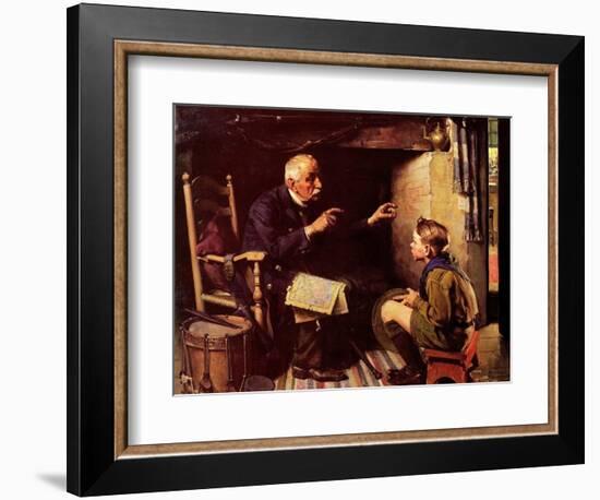 Youth and Old Age-Norman Rockwell-Framed Giclee Print