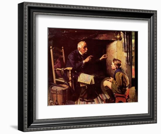 Youth and Old Age-Norman Rockwell-Framed Giclee Print