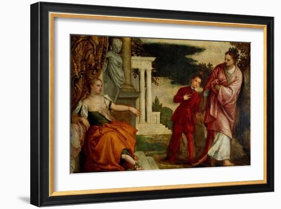 Youth Between Vice and Virtue-Paolo Veronese-Framed Giclee Print