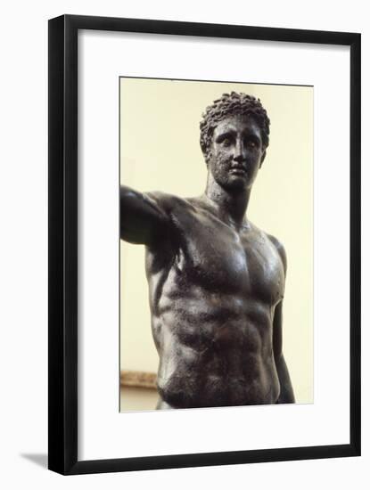 Youth from Antikyther, Bronze found in pieces in sea of Antikythera, c340 BC-Unknown-Framed Giclee Print