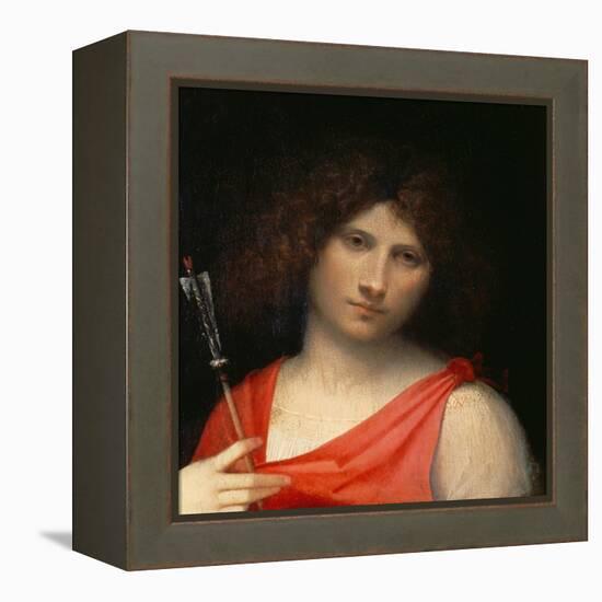 Youth Holding an Arrow, c.1505-Giorgione-Framed Premier Image Canvas