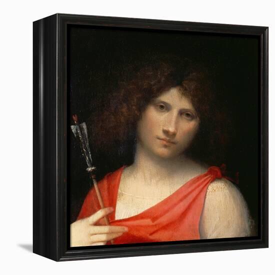 Youth Holding an Arrow, c.1505-Giorgione-Framed Premier Image Canvas