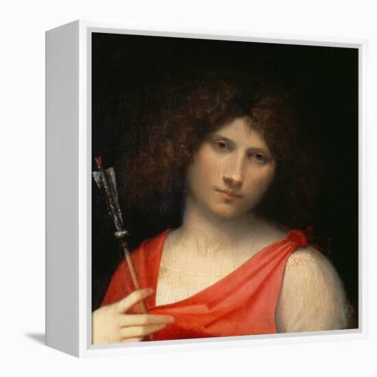 Youth Holding an Arrow, c.1505-Giorgione-Framed Premier Image Canvas