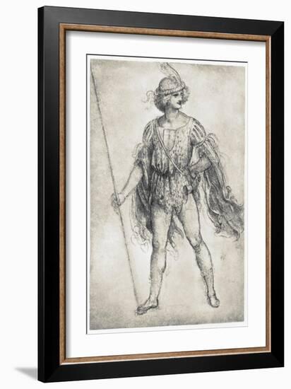 Youth in a Masquerade Costume, 1506-1507-Leonardo da Vinci-Framed Giclee Print