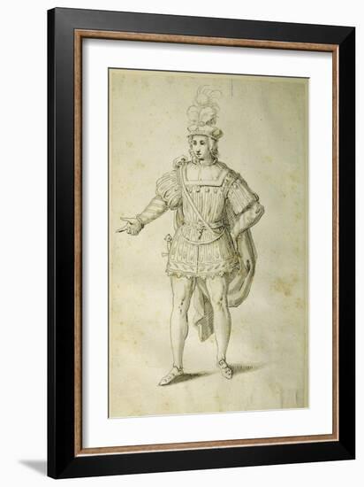 Youth in Ancient British Costume, C.1611-Inigo Jones-Framed Premium Giclee Print