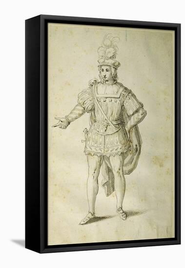 Youth in Ancient British Costume, C.1611-Inigo Jones-Framed Premier Image Canvas