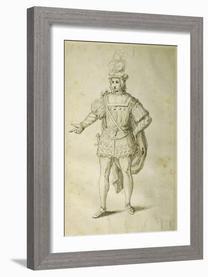 Youth in Ancient British Costume, C.1611-Inigo Jones-Framed Giclee Print