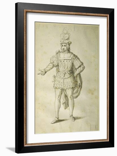 Youth in Ancient British Costume, C.1611-Inigo Jones-Framed Giclee Print