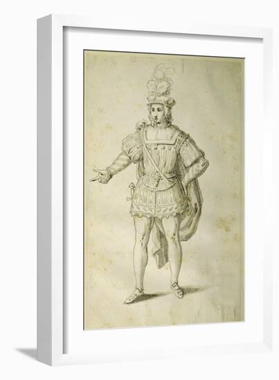 Youth in Ancient British Costume, C.1611-Inigo Jones-Framed Giclee Print