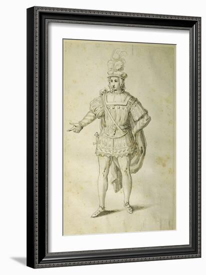 Youth in Ancient British Costume, C.1611-Inigo Jones-Framed Giclee Print