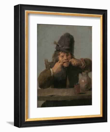 Youth Making a Face, 1632-35-Adriaen Brouwer-Framed Art Print