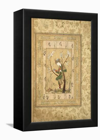 Youth Seated in the Fork of a Blossoming Tree, 1560S-null-Framed Premier Image Canvas