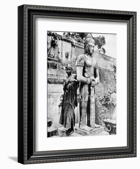 Youthful Devotee of the Great Buddha, 1936-Ewing Galloway-Framed Premium Giclee Print