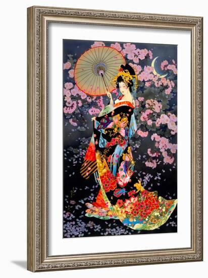 Yozakura-Haruyo Morita-Framed Premium Giclee Print