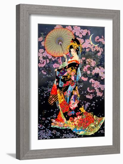 Yozakura-Haruyo Morita-Framed Premium Giclee Print