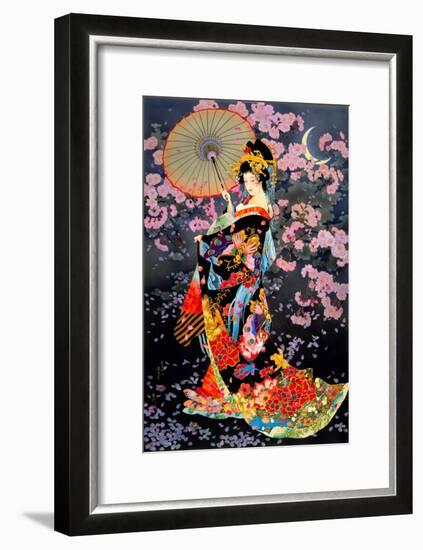 Yozakura-Haruyo Morita-Framed Art Print