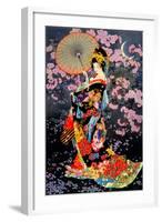 Yozakura-Haruyo Morita-Framed Art Print