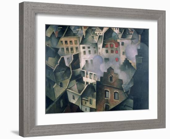 Ypres after First Bombardment-Christopher Richard Wynne Nevinson-Framed Giclee Print