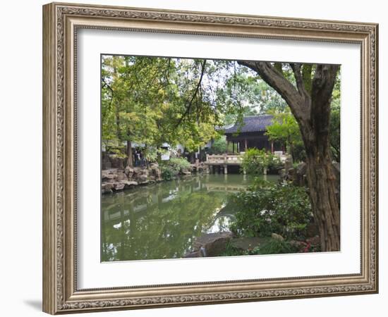 Yu Gardens (Yuyuan Gardens), the Restored 16th Century Gardens are One of Shanghai's Most Popular T-Amanda Hall-Framed Photographic Print