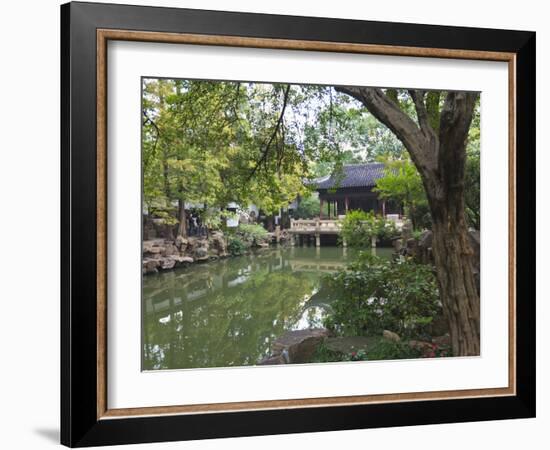 Yu Gardens (Yuyuan Gardens), the Restored 16th Century Gardens are One of Shanghai's Most Popular T-Amanda Hall-Framed Photographic Print