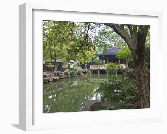 Yu Gardens (Yuyuan Gardens), the Restored 16th Century Gardens are One of Shanghai's Most Popular T-Amanda Hall-Framed Photographic Print