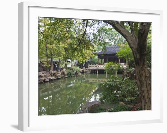 Yu Gardens (Yuyuan Gardens), the Restored 16th Century Gardens are One of Shanghai's Most Popular T-Amanda Hall-Framed Photographic Print