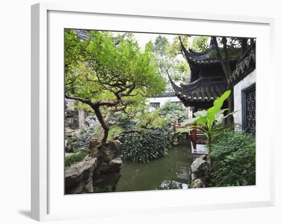 Yu Gardens (Yuyuan Gardens), the Restored 16th Century Gardens are One of Shanghai's Most Popular T-Amanda Hall-Framed Photographic Print