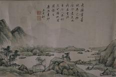 Paysage dans le style de Huang Gongwang-Yuanqi Wang-Framed Giclee Print