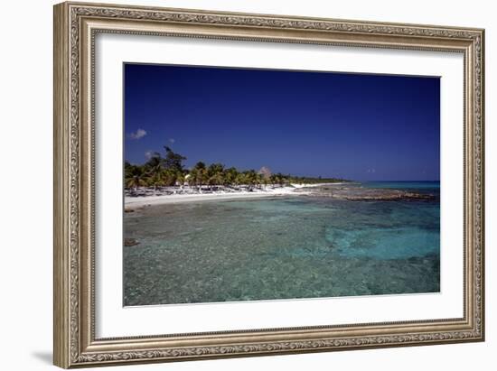 Yucatan Beach-J.D. Mcfarlan-Framed Photographic Print