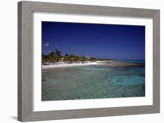 Yucatan Beach-J.D. Mcfarlan-Framed Photographic Print