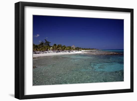 Yucatan Beach-J.D. Mcfarlan-Framed Photographic Print