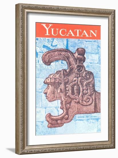 Yucatan Travel Poster-null-Framed Art Print